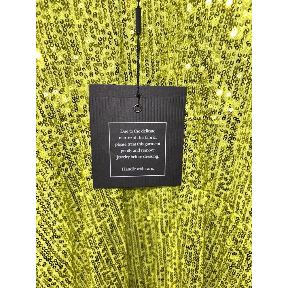 Ieena for Mac Duggal Lime Green Dress Size 2-Sample Dress - Picture 11 of 11
